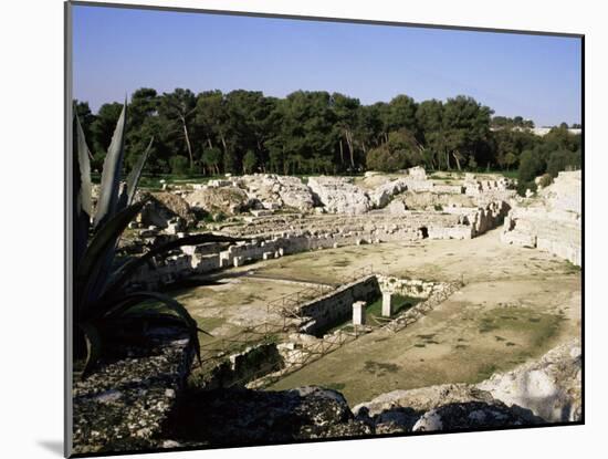 Roman Amphitheatre, Syracuse, Sicily, Italy-Michael Jenner-Mounted Photographic Print