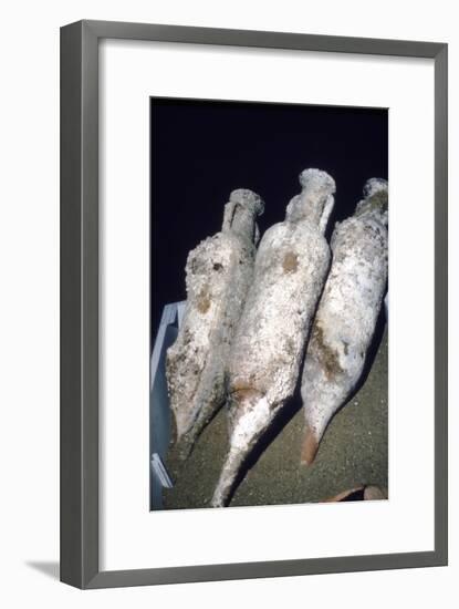 Roman Amphorae from wreck of a merchant ship, c2nd century BC-Unknown-Framed Giclee Print