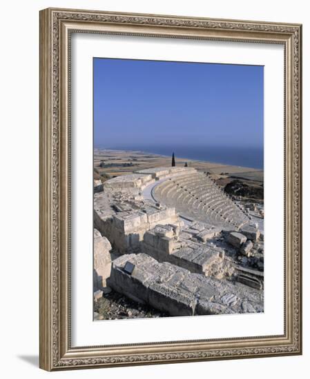 Roman Ampitheatre, Kourion, Limassol, Greek Cyprus-Doug Pearson-Framed Photographic Print