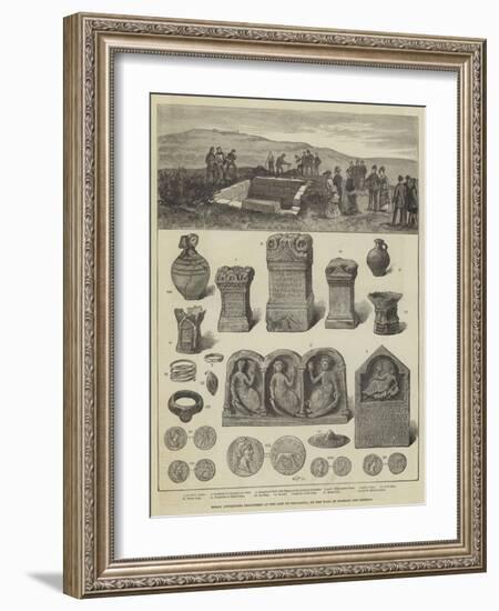 Roman Antiquities Discovered at the Site of Procolitia, on the Wall of Hadrian and Severus-null-Framed Giclee Print