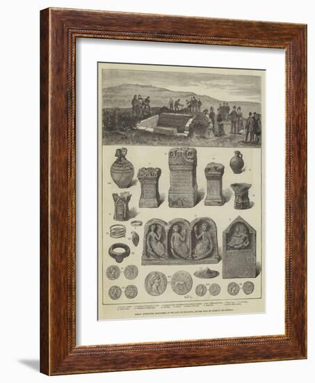 Roman Antiquities Discovered at the Site of Procolitia, on the Wall of Hadrian and Severus-null-Framed Giclee Print