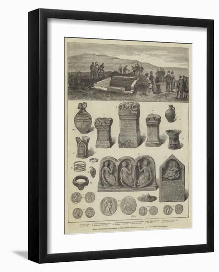 Roman Antiquities Discovered at the Site of Procolitia, on the Wall of Hadrian and Severus-null-Framed Giclee Print