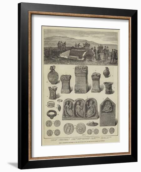 Roman Antiquities Discovered at the Site of Procolitia, on the Wall of Hadrian and Severus-null-Framed Giclee Print