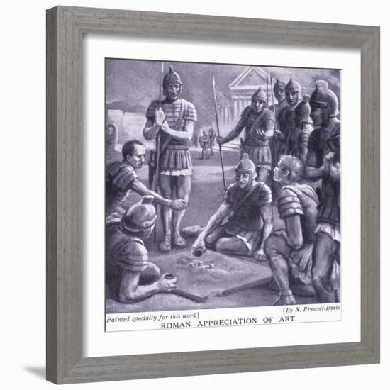 Roman Appreciation of Art-Norman Prescott Davies-Framed Giclee Print