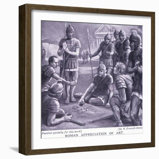 Roman Appreciation of Art-Norman Prescott Davies-Framed Giclee Print