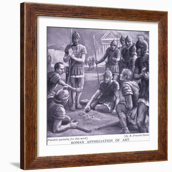 Roman Appreciation of Art-Norman Prescott Davies-Framed Giclee Print