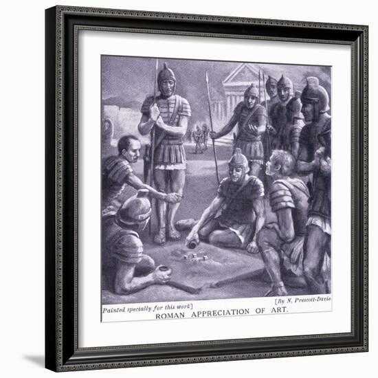 Roman Appreciation of Art-Norman Prescott Davies-Framed Giclee Print