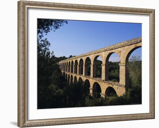 Roman Aquaduct, Tarragona, Costa Dorada, Catalonia, Spain-John Miller-Framed Photographic Print