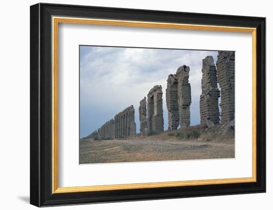 Roman aqueduct in Carthage-Unknown-Framed Photographic Print