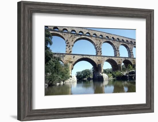 Roman aqueduct in Pont du Gard, France, 1st century-CM Dixon-Framed Photographic Print