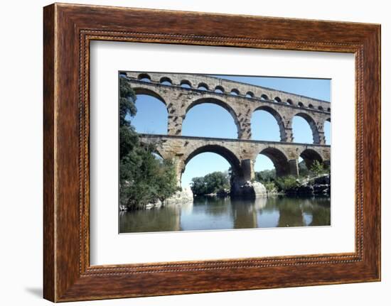 Roman aqueduct in Pont du Gard, France, 1st century-CM Dixon-Framed Photographic Print