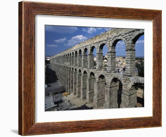 Roman Aqueduct of Segovia (Unesco World Heritage List-null-Framed Giclee Print