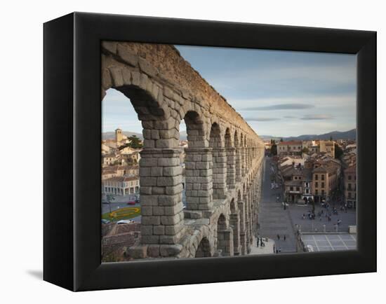 Roman Aqueduct, Segovia, Spain-Walter Bibikow-Framed Premier Image Canvas