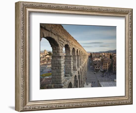 Roman Aqueduct, Segovia, Spain-Walter Bibikow-Framed Photographic Print