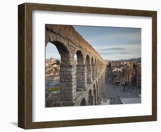 Roman Aqueduct, Segovia, Spain-Walter Bibikow-Framed Photographic Print