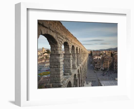 Roman Aqueduct, Segovia, Spain-Walter Bibikow-Framed Photographic Print