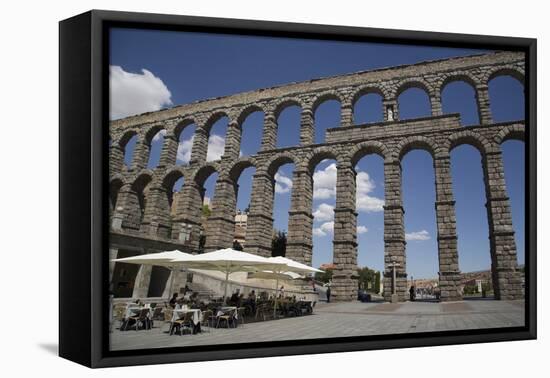 Roman Aqueduct, Segovia, UNESCO World Heritage Site, Castile y Leon, Spain, Europe-Richard Maschmeyer-Framed Premier Image Canvas