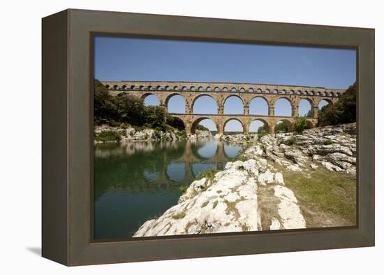 Roman Aqueduct, Vers-Pont-Du-Gard, Languedoc, France-Pol M.R. Maeyaert-Framed Premier Image Canvas