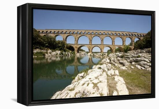 Roman Aqueduct, Vers-Pont-Du-Gard, Languedoc, France-Pol M.R. Maeyaert-Framed Premier Image Canvas