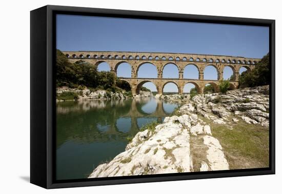 Roman Aqueduct, Vers-Pont-Du-Gard, Languedoc, France-Pol M.R. Maeyaert-Framed Premier Image Canvas