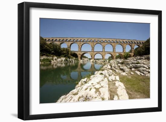 Roman Aqueduct, Vers-Pont-Du-Gard, Languedoc, France-Pol M.R. Maeyaert-Framed Photographic Print