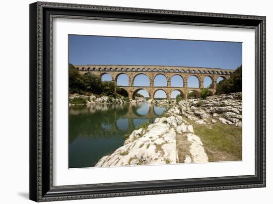 Roman Aqueduct, Vers-Pont-Du-Gard, Languedoc, France-Pol M.R. Maeyaert-Framed Photographic Print