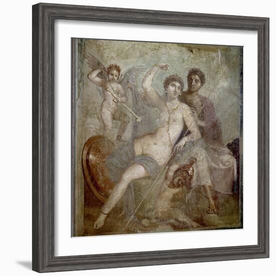 Roman Art : Ares, Aphrodite and Eros-null-Framed Photographic Print