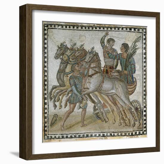 Roman Art : Chariot Race, Starting Position-null-Framed Photographic Print