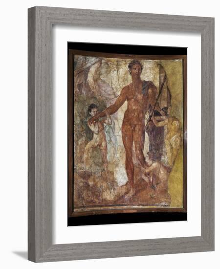 Roman Art: Children Congratulating Theseus Who Killed the Minota-null-Framed Photographic Print