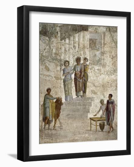 Roman Art : Jason before His Uncle King Pelias-null-Framed Photographic Print