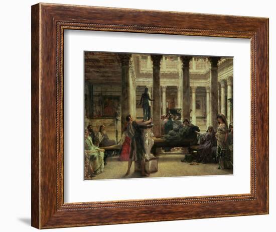 Roman Art Lover, 1870-Sir Lawrence Alma-Tadema-Framed Giclee Print