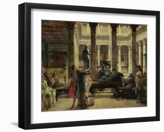 Roman Art Lover, 1870-Sir Lawrence Alma-Tadema-Framed Giclee Print