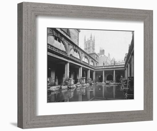 Roman Bath in Bath-null-Framed Photographic Print