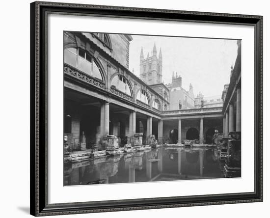 Roman Bath in Bath-null-Framed Photographic Print