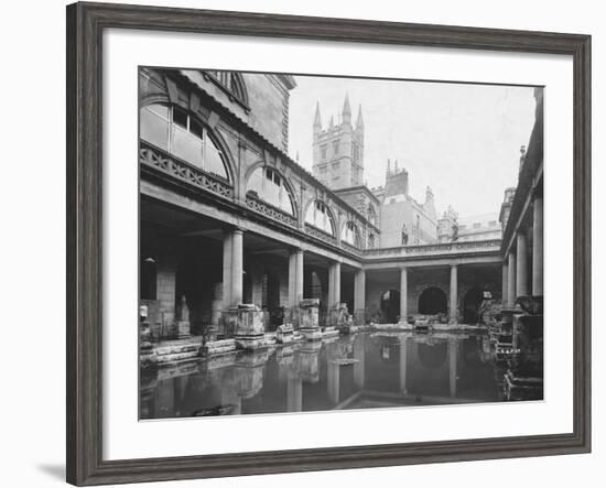 Roman Bath in Bath-null-Framed Photographic Print