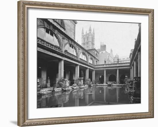 Roman Bath in Bath-null-Framed Photographic Print