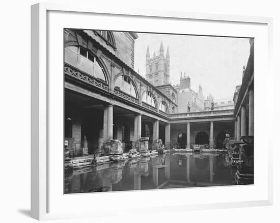 Roman Bath in Bath-null-Framed Photographic Print