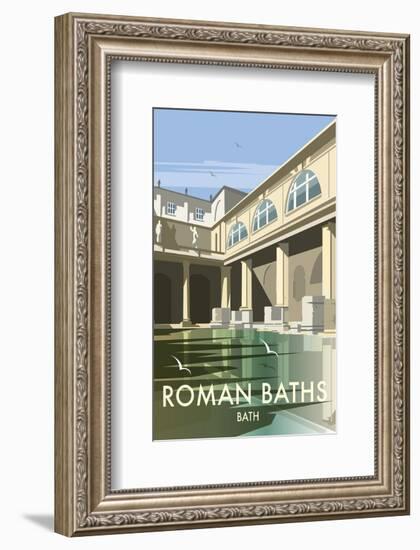 Roman Baths - Dave Thompson Contemporary Travel Print-Dave Thompson-Framed Giclee Print