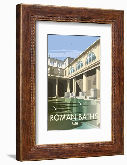 Roman Baths - Dave Thompson Contemporary Travel Print-Dave Thompson-Framed Giclee Print