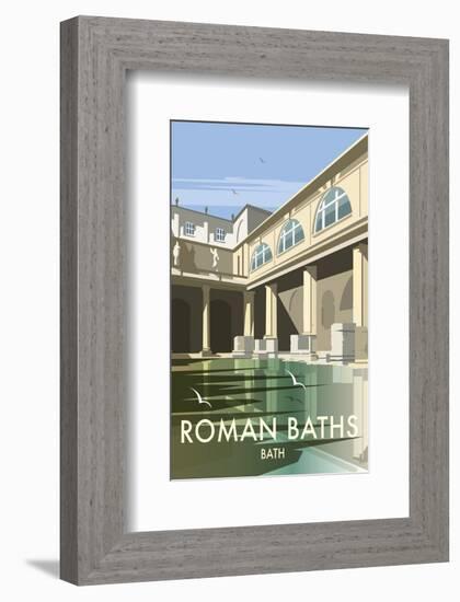 Roman Baths - Dave Thompson Contemporary Travel Print-Dave Thompson-Framed Giclee Print