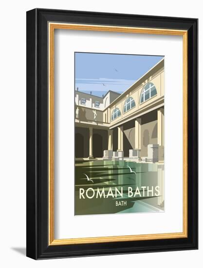 Roman Baths - Dave Thompson Contemporary Travel Print-Dave Thompson-Framed Giclee Print