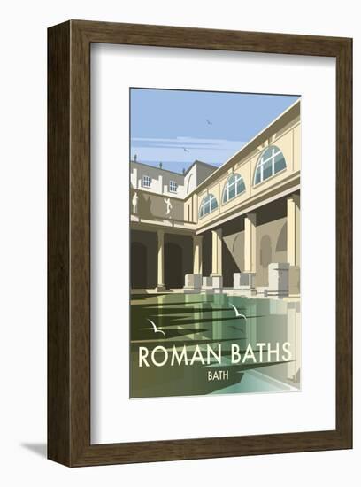 Roman Baths - Dave Thompson Contemporary Travel Print-Dave Thompson-Framed Giclee Print