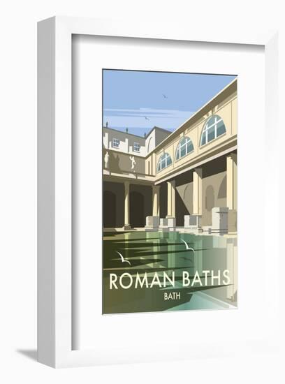 Roman Baths - Dave Thompson Contemporary Travel Print-Dave Thompson-Framed Giclee Print