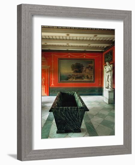 Roman Baths in the Gardens of Sanssouci, Charlottenhof Palace-Karl Friedrich Schinkel-Framed Giclee Print
