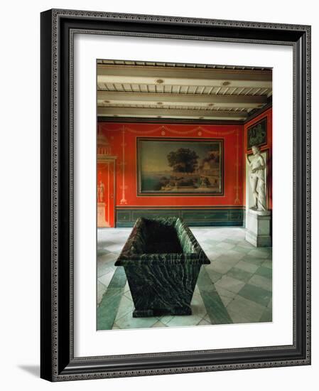 Roman Baths in the Gardens of Sanssouci, Charlottenhof Palace-Karl Friedrich Schinkel-Framed Giclee Print