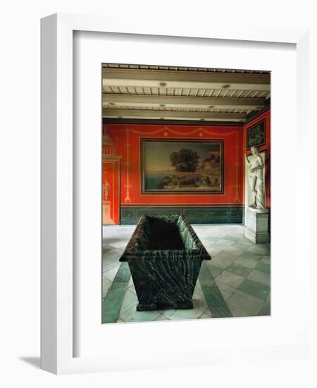 Roman Baths in the Gardens of Sanssouci, Charlottenhof Palace-Karl Friedrich Schinkel-Framed Giclee Print