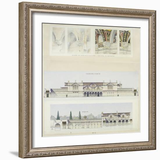 Roman Baths of Lutetia, Paris-Camille Bernard-Framed Giclee Print