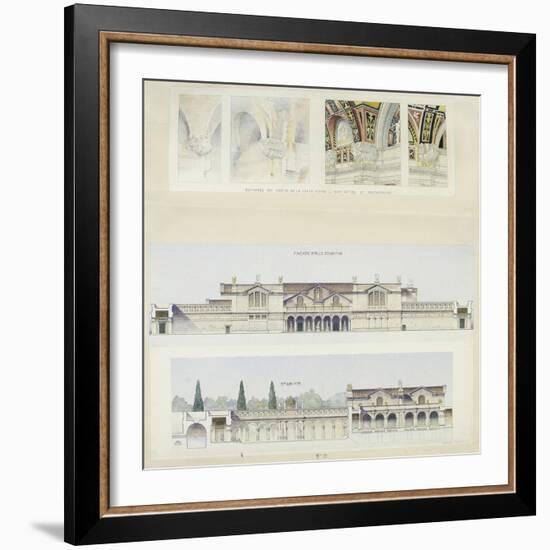 Roman Baths of Lutetia, Paris-Camille Bernard-Framed Giclee Print