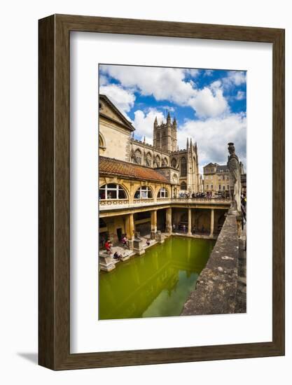 Roman Baths, UNESCO World Heritage Site, Bath, Avon and Somerset, England, United Kingdom, Europe-Matthew Williams-Ellis-Framed Photographic Print