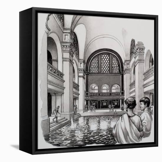 Roman Baths-Pat Nicolle-Framed Premier Image Canvas